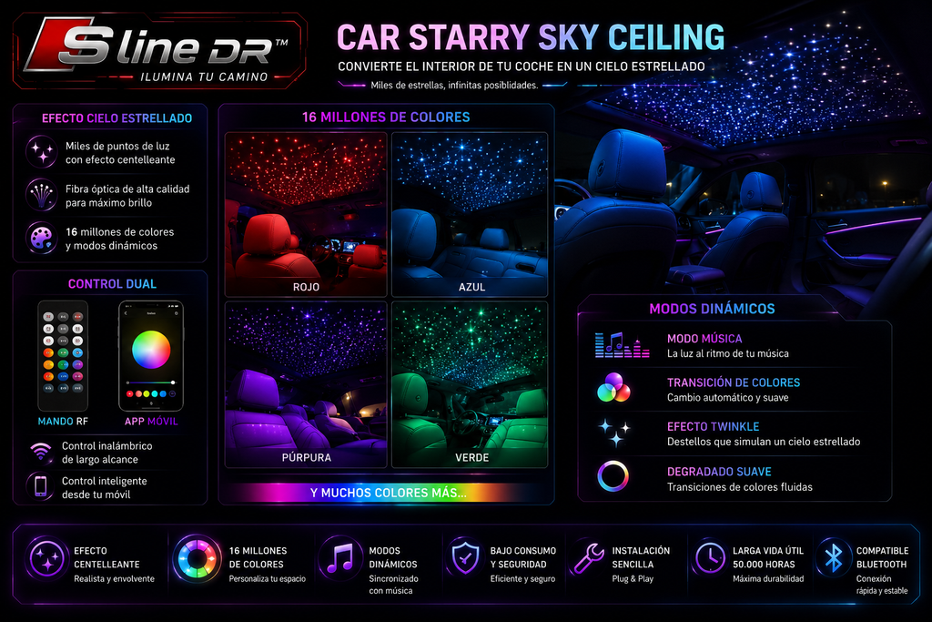 Sline DR™ Luz de techo ESTRELLA